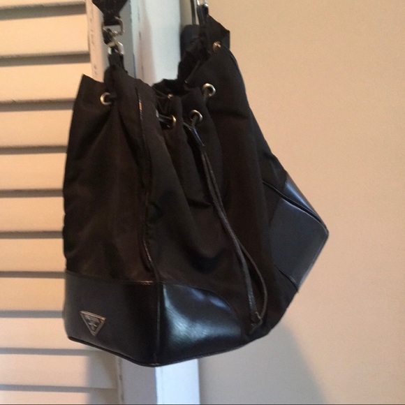 vintage prada bucket bag